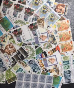 100 x 17p mixed postage stamps