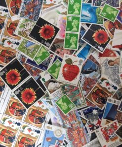 100 x 18p mixed postage stamps
