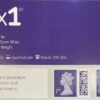 50 x 1st class self adhesive Purple stamps with QR code
