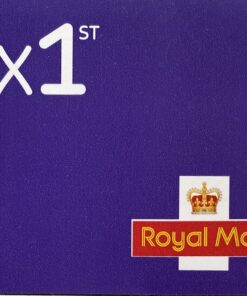 4 x 1st class Purple QR coded self adhesive stamps in booklet