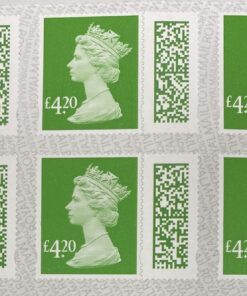 4.20 QR Barcoded self adhesive postage stamps