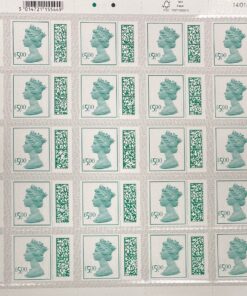 5.00 self adhesive QR barcoded postage stamps