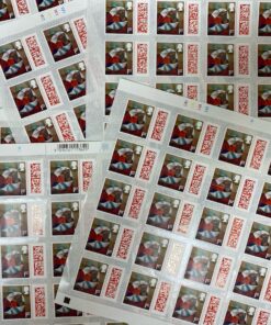 1st class xmas stamps with QR barcode