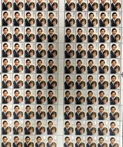 25p diana and charles gummed picture stamp sheet