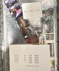 £1.85-£2.55 gummed picture stamps